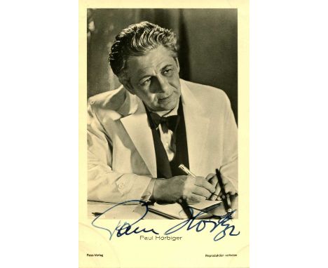 [THIRD MAN THE]: HORBIGER PAUL (1894-1981) Austrian actor, remembered for his role as Karl, Harry Lime's porter, in the Briti