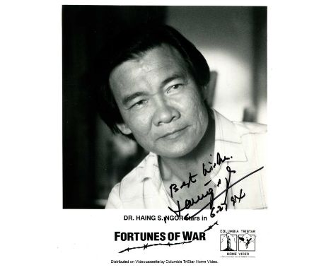 NGOR HAING S.: (1940-1996) Cambodian-American physician and actor, Academy Award winner for Best Supporting Actor in 1984 for