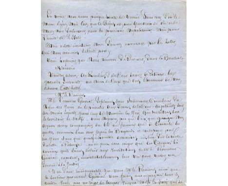 DUMAS ALEXANDRE Pere: (1802-1870) French Writer whose works include The Three Musketeers. A very fine Autograph Manuscript si