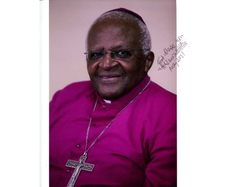 TUTU DESMOND: (1931-2021) South-African Anglican Cleric, Theologian. Former Bishop of Johannesburg and Archbishop of Cape Tow