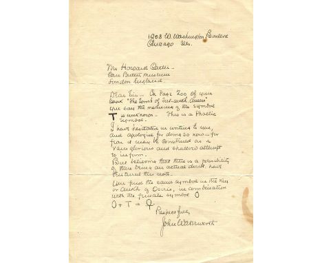 [CARTER HOWARD]: (1874-1939) English archaeologist and Egyptologist, discovered the Tomb of Tutankhamun in 1923. An unusual A