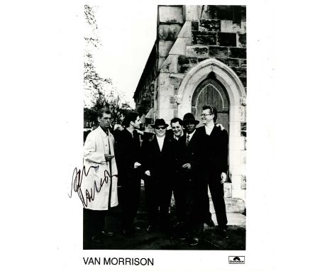 MORRISON VAN: (1945- ) British singer, songwriter and musician. Signed 8 x 10 photograph, the promotional Polydor image depic