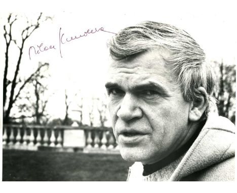 KUNDERA MILAN: (1929-2023 ) Czech-French Writer. Best known for his work The Unbearable Lightness of Being. The communist reg