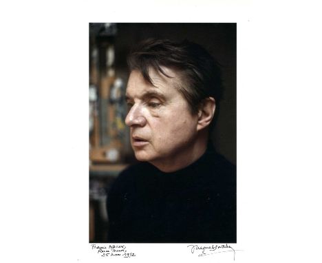 [BACON FRANCIS]: (1909-1992) Irish-born British painter. A good, large colour 13 x 19 (32.5 x 48 cm) photograph of Bacon by p