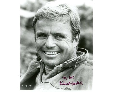 JAECKEL RICHARD: (1926-1997) American Actor. Signed 8 x 10 photograph by Jaeckel, the image showing the American actor in a c