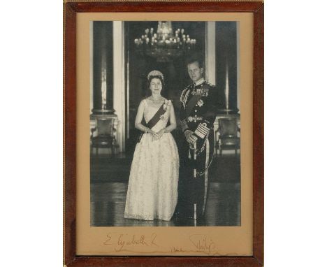 ELIZABETH II & PRINCE PHILIP: ELIZABETH II: (1926-2022) Queen of the United Kingdom 1952-2022 & PRINCE PHILIP (1921-2021) Duk