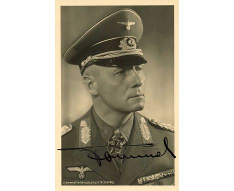 ROMMEL ERWIN: (1891-1944) German Field Marshal of World War II. An excellent signed postcard photograph `Rommel´, the image d