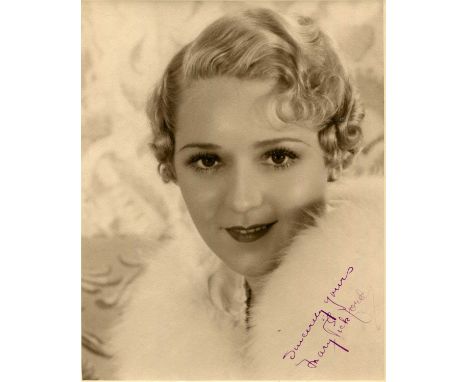 PICKFORD MARY: (1892-1979) Canadian-born American actress, Academy Award winner for Best Actress in 1928/29 for her role as N