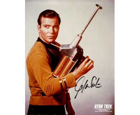 SHATNER WILLIAM: (1931- ) Canadian actor. Signed colour 8 x 10 photograph of Shatner standing in a three-quarter length pose 