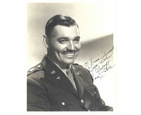 GABLE CLARK: (1901-1960) American actor, Academy Award winner for Best Actor in 1934 for his role as Peter Warne in It Happen