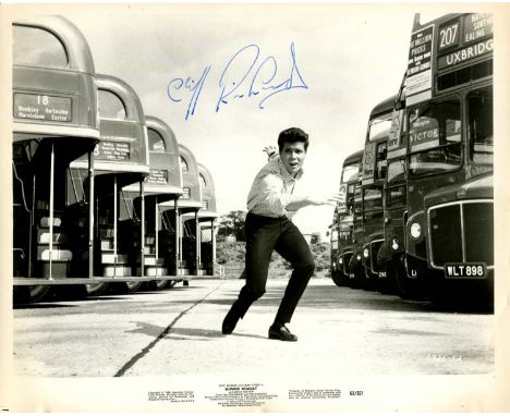 RICHARD CLIFF: (1940- ) British singer and actor. A good vintage signed 10 x 8 photograph of Richard in a full-length dance p