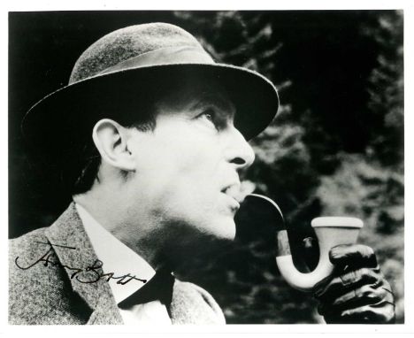 BRETT JEREMY: (1933-1995) English actor, famous for his portrayal of the fictional detective Sherlock Holmes. A good signed 1