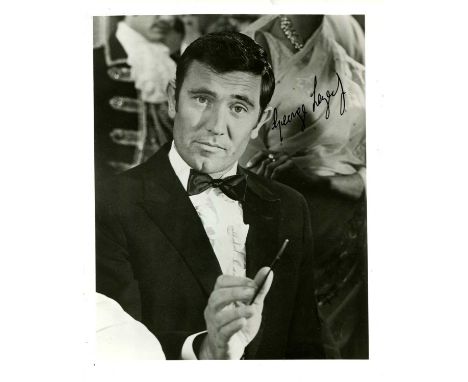 LAZENBY GEORGE: (1939- ) Australian actor, famous for his portrayal of the fictional British secret agent James Bond. Signed 