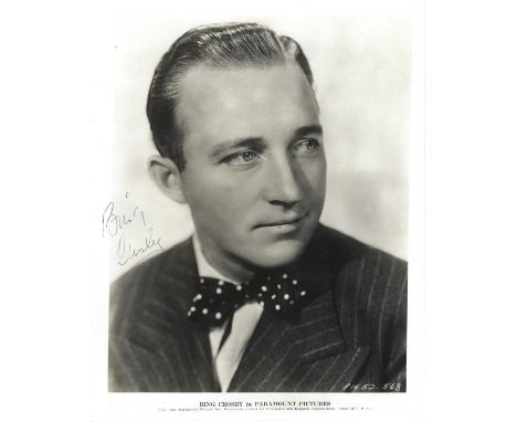 CROSBY BING: (1903-1977) American singer and actor, Academy Award winner for Best Actor in 1944 for his role as Father Chuck 