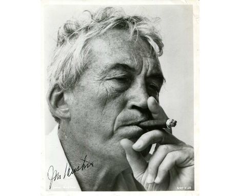 HUSTON JOHN: (1906-1987) American film director and actor, Academy Award winner. A good signed 8 x 10 photograph of Huston in