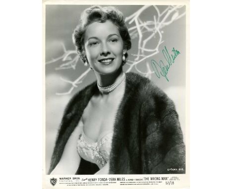 MILES VERA: (1929- ) American actress, famous for her role as Lila Crane in Alfred Hitchcock's horror film Pyscho (1960), A g