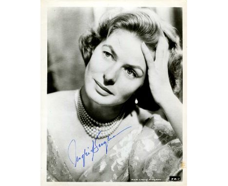 BERGMAN INGRID: (1915-1982) Swedish actress, Academy Award winner for Best Supporting Actress in 1974 for her role as Greta O