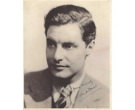 DONAT ROBERT: (1905-1958) British actor, Academy Award winner for Best Actor in 1939 for his role as Charles ‘Mr. Chips’ Chip