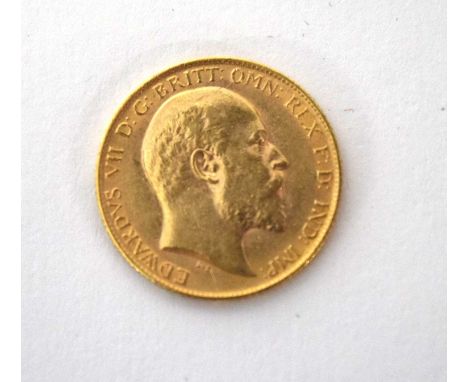 Edward VII 1905 gold half sovereign