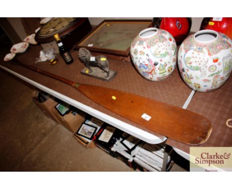 A vintage decorated&nbsp; paddle