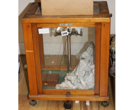 A set of balance scales