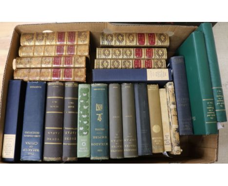 Noguchi (Y), Lafcadio Hearn in Japan, 1910, original folding case and a collection of books on China and Japan including Worc