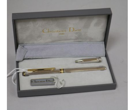 A Christian Dior pen and pencil set Boxed
