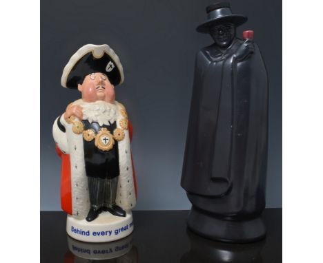 Beswick Toby Jug for Worthington, "Behind Every Great Man", modelled as mare, 23cm and a Sandeman Don decanter filled with Pa