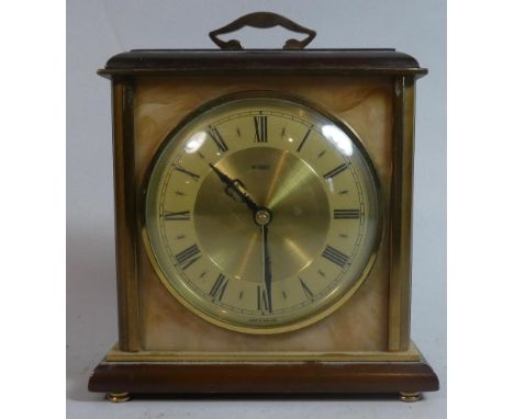 A Late 20th Century Metamec Mantle Clock with Battery Movement, Working Order, 19cm High 