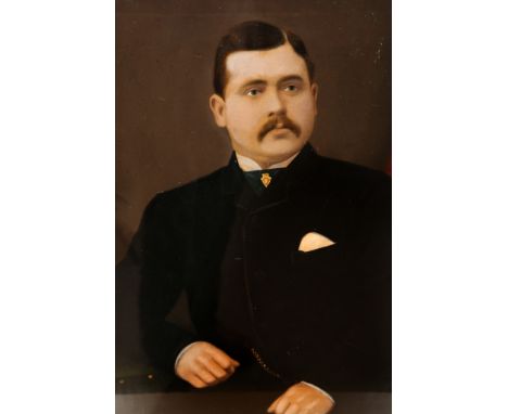 Portrait of Ben Jessop, oil on canvas, framed under glass. 52cm by 42cm

Note: Ben Jessop, was the founder of Jessop's Firewo