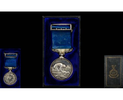 Liverpool Shipwreck & Humane Society Silver Medal Awarded To James Whittaker For Meritorious Service At New Brighton 6 Sept 1