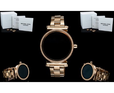 Michael Kors Sofie Touchscreen Pave Set Smartwatch - MK5022 Brand new, boxed and certificated. Digital quartz watch with mult