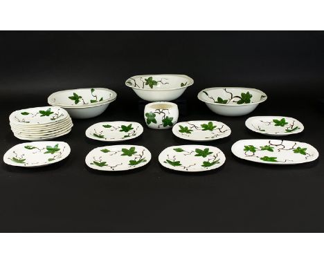 20 Midwinter Assorted Cottage Ivy pieces, comprising 4 open bakers, 1 pickle dish, 2 x 6'' plates, 1 open sugar, 12 saucers.