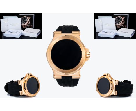Michael Kors Gents MK 5010 Stainless Steel Android Wear Bradshaw Smart Watch. Features LCD, Activity Tracker, IOS, Bluetooth,