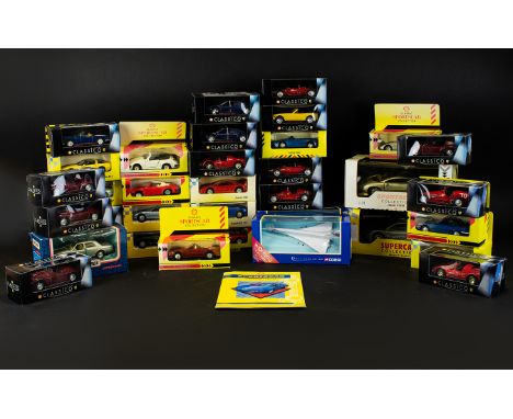 Model Car Interest. Collection Of Boxed Model Cars To Include Supercar Collection MG RV8, Supercar Collection Jaguar XJ220, S