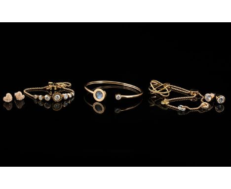 A Collection Of Michael Kors Rose Gold Tone And Crystal Set Jewellery Six items in total, each in brand new, unworn condition