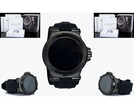 Michael Kors Gents MKT 5011 Android Wear Smart Watch. Features Smart Phone Activity Tracking, Microphone, Speaker, Alarm, Blu
