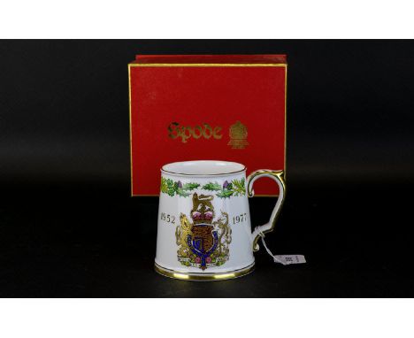 Spode Silver Jubilee China Tankard with box.