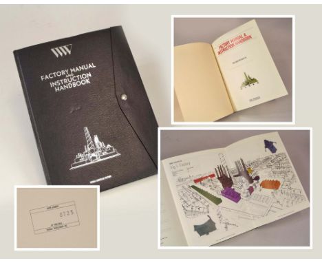 CINEMA: WONKA CHOCOLATE FACTORY MANUAL. A 'Wonka Chocolate Factory Manual &amp; Instruction Handbook'. A limited edition publ