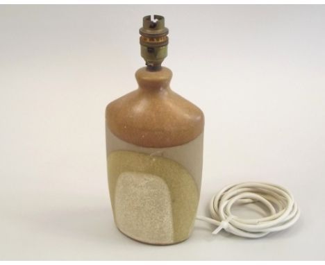TREMAEN POTTERY. A Tremaen Pottery lamp base. Height 11.5cm.