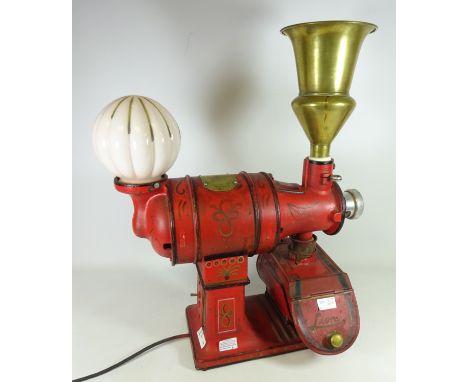 Lion Vintage coffee grinder by Herbert & Sons, West Smithfield, London    Condition Report   Click here for further images, c