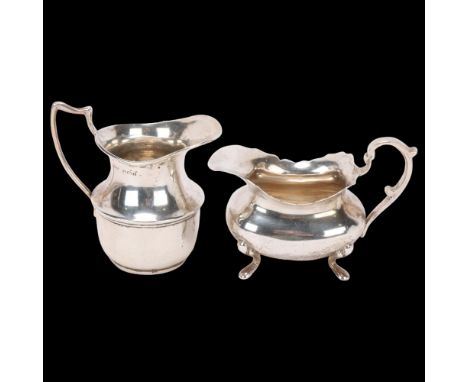 2 silver bachelor's cream jugs, largest 7cm, 3.7oz total (2)` . Condition Report:Lot sold as seen unless specific item(s) req