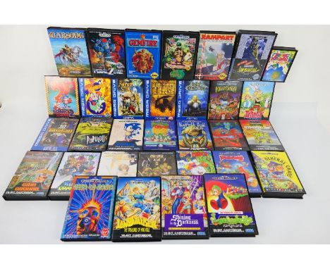 Sega - Mega Drive - Genesis. A selection of Thirty-Two boxed Sega Mega Drive / Genesis / Japanese Games appearing in Mint con