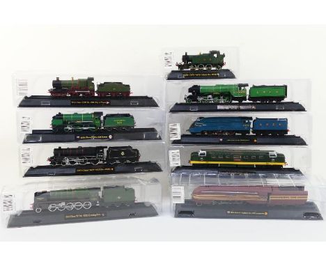 Amercom - Great British Locomotives. A selection of Nine boxed OO gauge static models appearing in Excellent to NM condition,