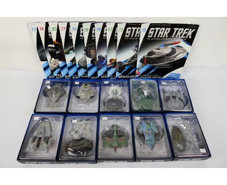 Eaglemoss - Star Trek - 10 x boxed die-cast model Stark Trek Space Ships - Lot includes S.S Botany Bay, U.S.S Relativity, Neg