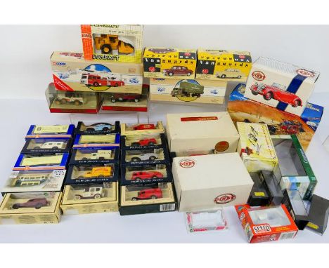 Corgi - Matchbox Dinky - 27 x boxed vehicles including Simon Snorkel fire engine # 97399, Rolls Royce Phantom # Y36, Morris Z