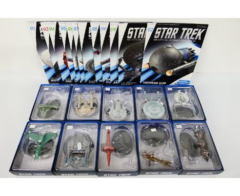 Eaglemoss - Star Trek - 10 x boxed die-cast model Stark Trek Space Ships - Lot includes U.S.S Bozeman, U.S.S Centaur, Steamru