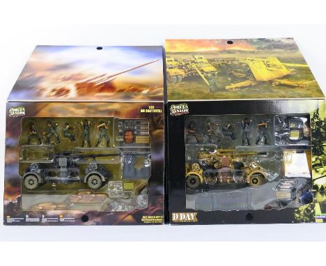 Forces of Valor -Two boxed 1:32 scale Forces of Valor diecast WW2 German 88mm Flak Guns. Lot consists of #80034 (Stalingrad 1