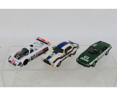 Classic Cars - Airfix - Corgi - 3 x Jaguar models in 1:43 scale, a white metal XJC Broadspeed, a built plastic kit built XJS 