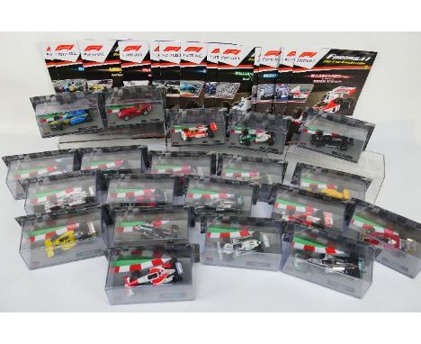 Eaglemoss - Formula 1. A selection of Twenty boxed 1/43 scale diecast F1 vehicles appearing in Excellent to NM condition, hou